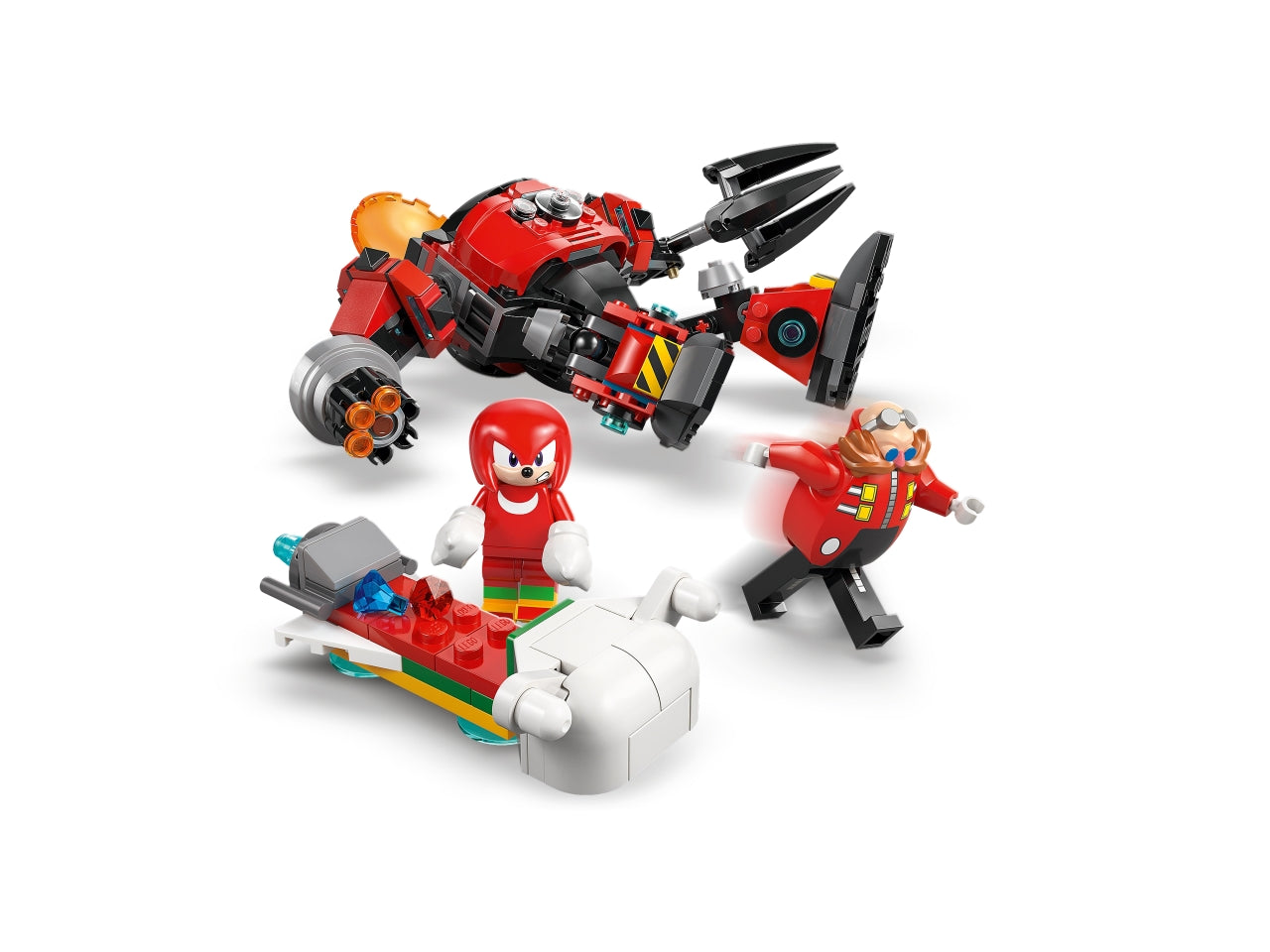 LEGO Knuckles vs. il Mech Egg Crusher del Dr. Eggman