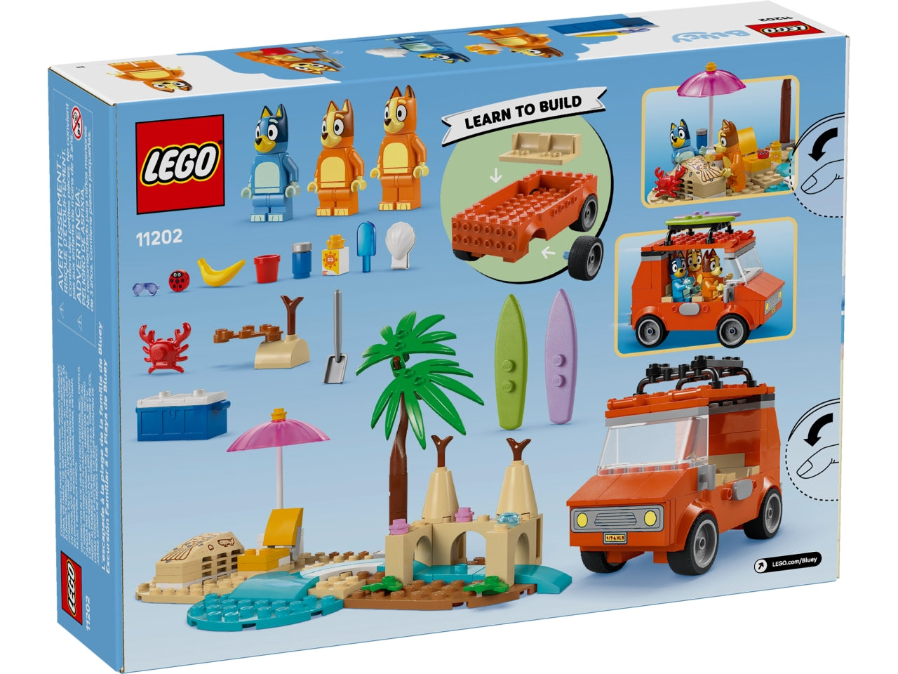 LEGO Vacanza sulla spiaggia della famiglia di Bluey