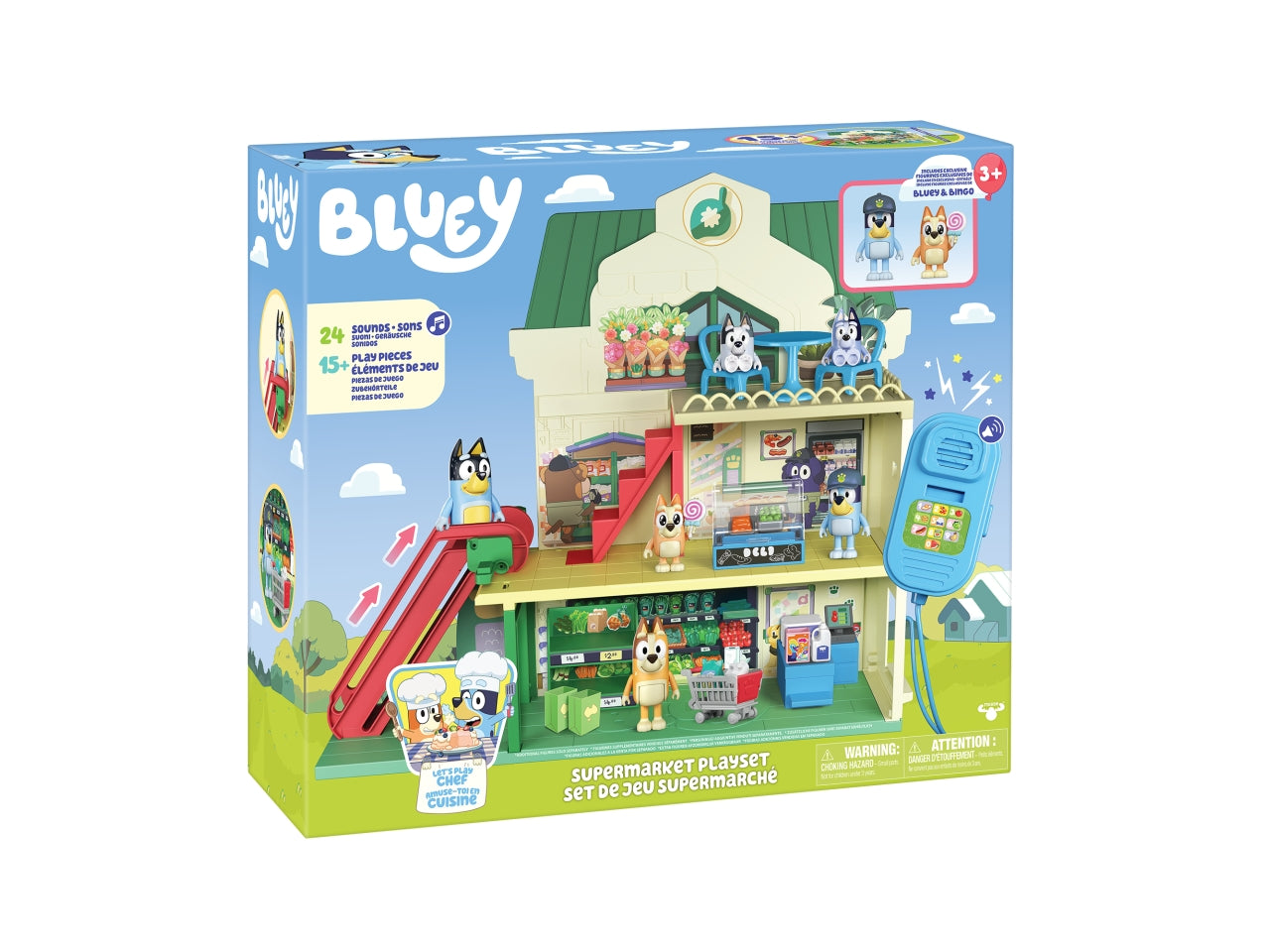 Bluey lpc supermercato 44x38x14cm modelli assortiti