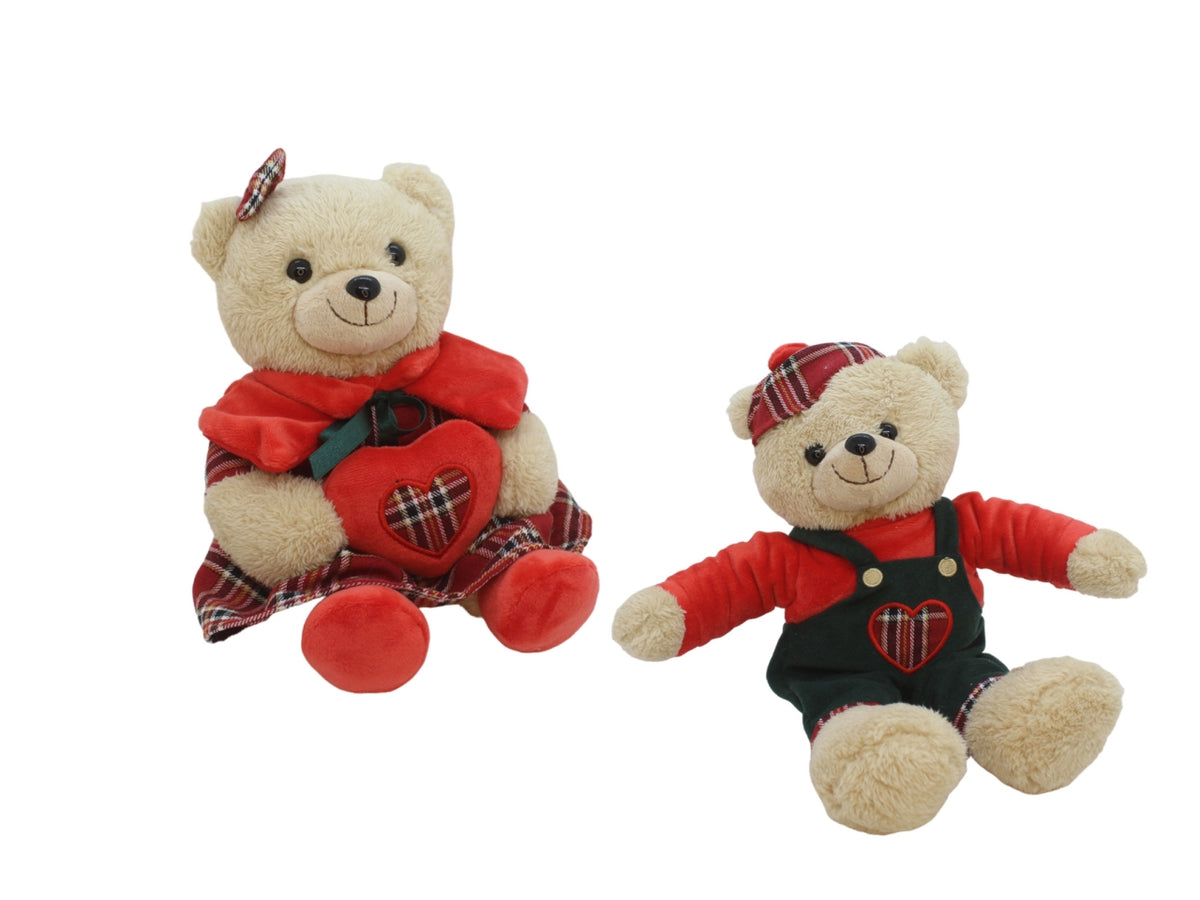 Orso peluche 18cm con vestito assortiti