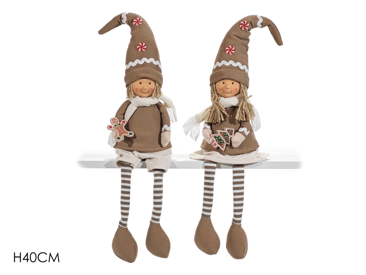 Bimbo omino pan di zenzero 40cm assortiti