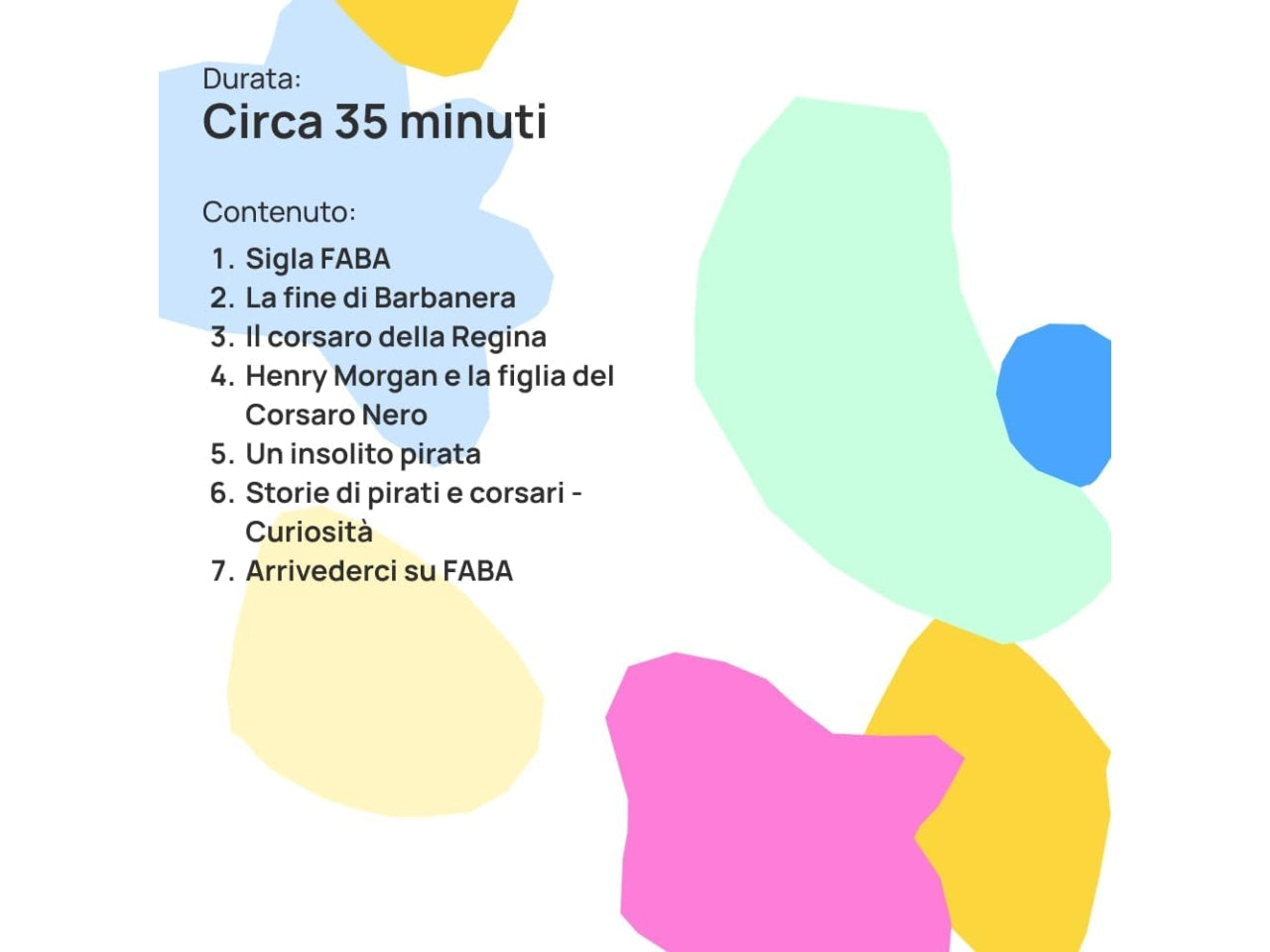 Disco sonoro storie di pirati