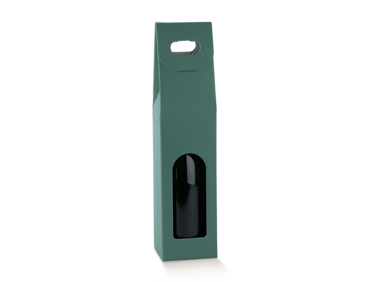 Fibra verde portabottiglia 1posto 9x9x38,5cm