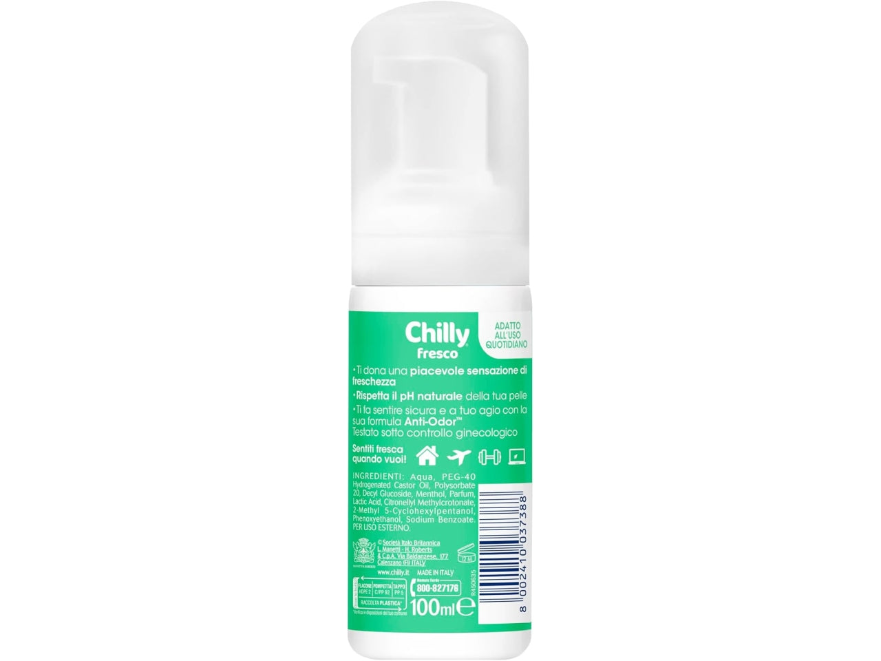 Chilly intimo senza risciacquo 100ml fresco $