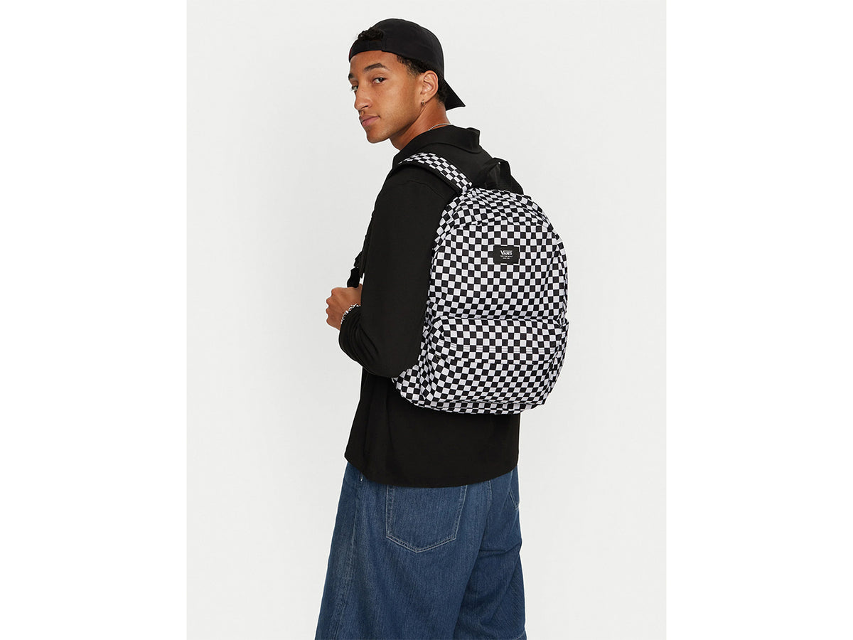 Vans zaino Old Skool check a scacchi di colore nero e bianco$