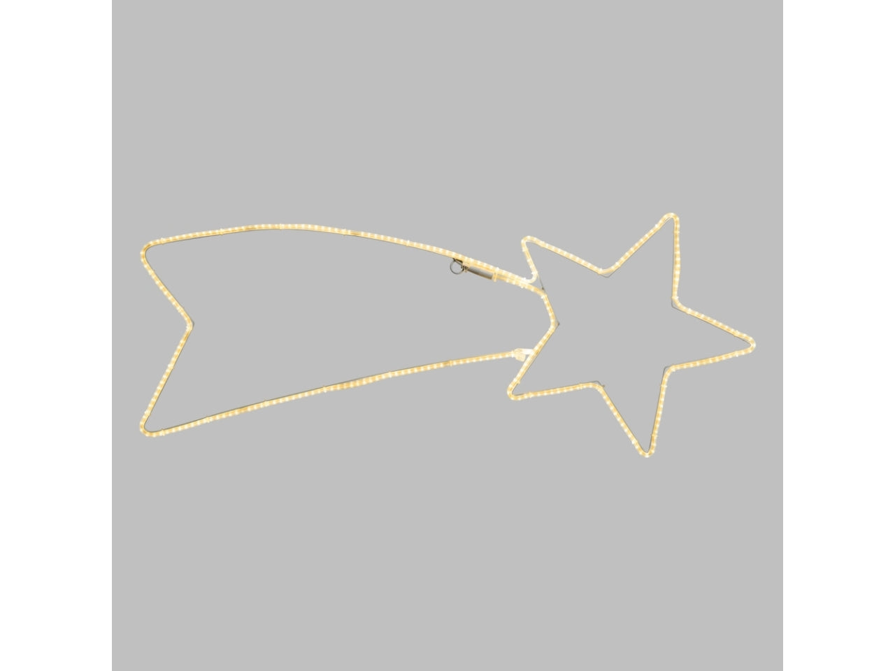 Cometa luminosa 100x40cm con 294 led bianco caldo e gioco di luce automatico flashled slow diamond per interno/esterno IP44