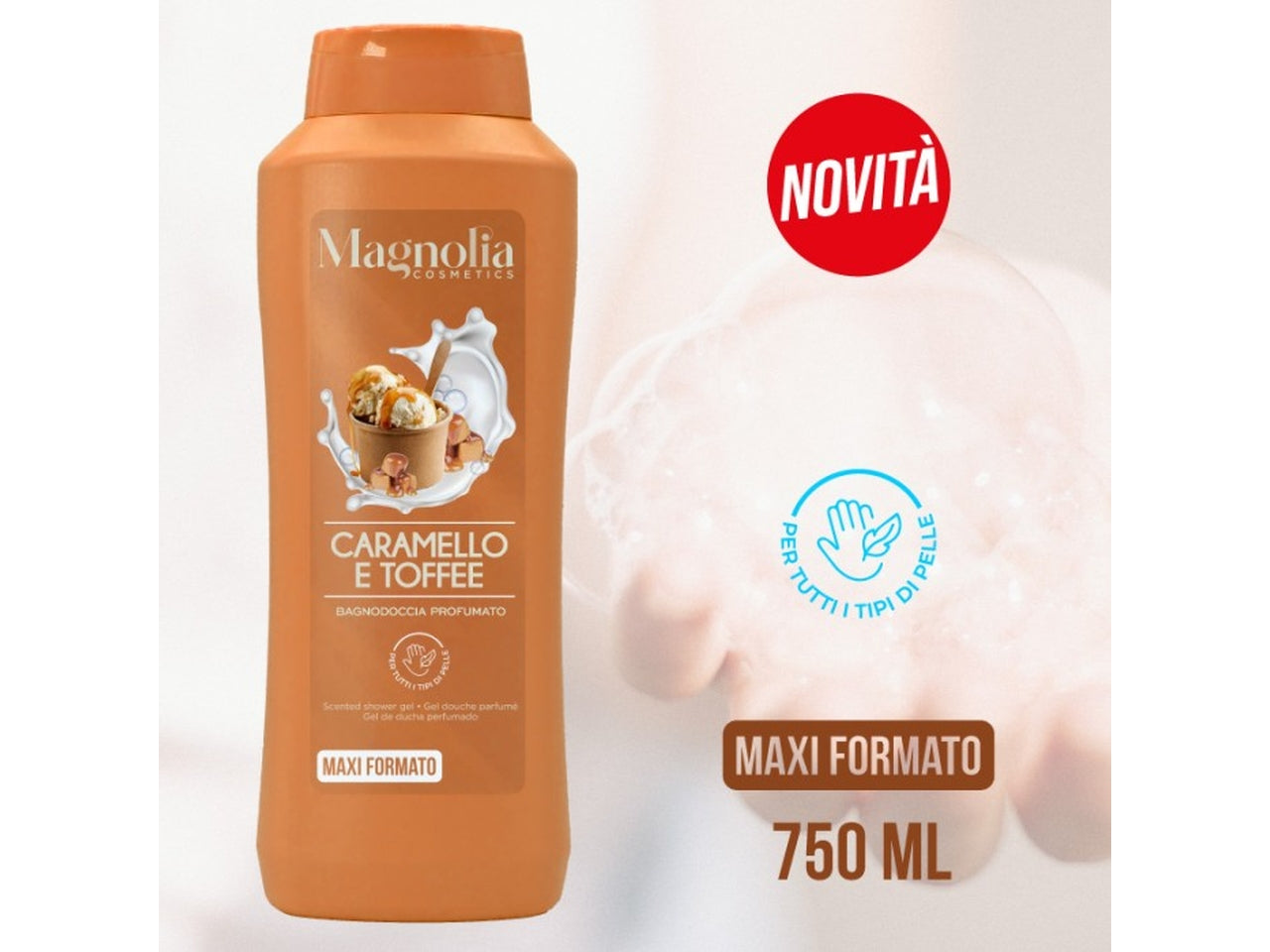Bagnoschiuma 750ml toffee e caramell