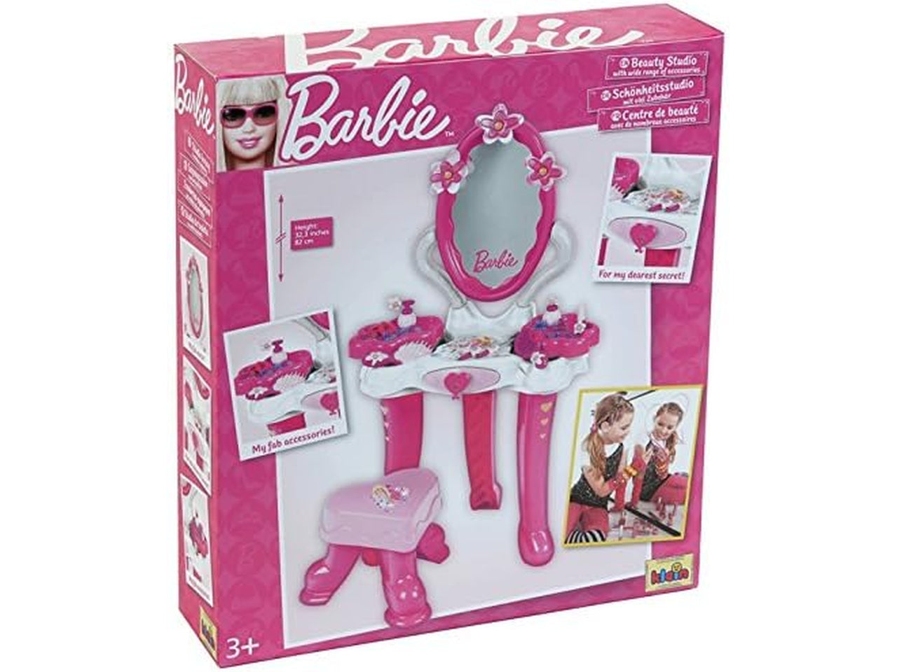 Barbie playset beauty tavolino con specchiera