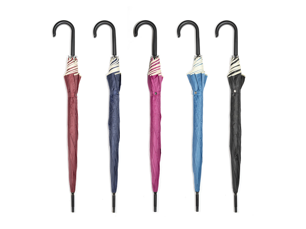 Ombrello Nylon auto tinta unita con bordino