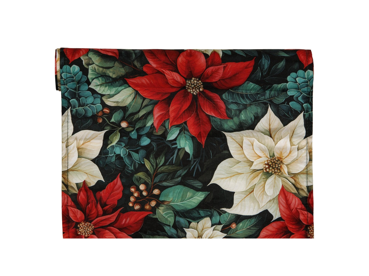 Runner autumn con stelle di natale 30cmx2,5mt