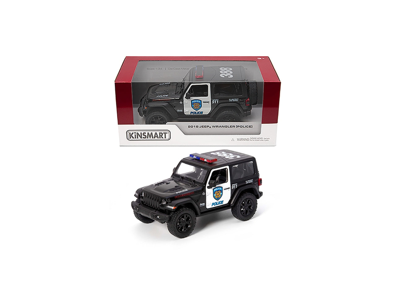 Auto in scala 1:34 2018 jeep wrangler police