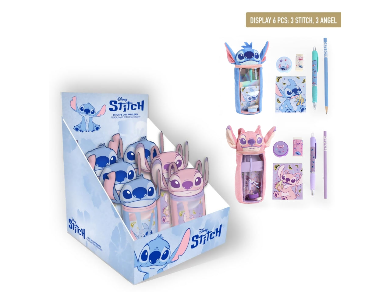 Stitch custodia in peluche torna a scuola