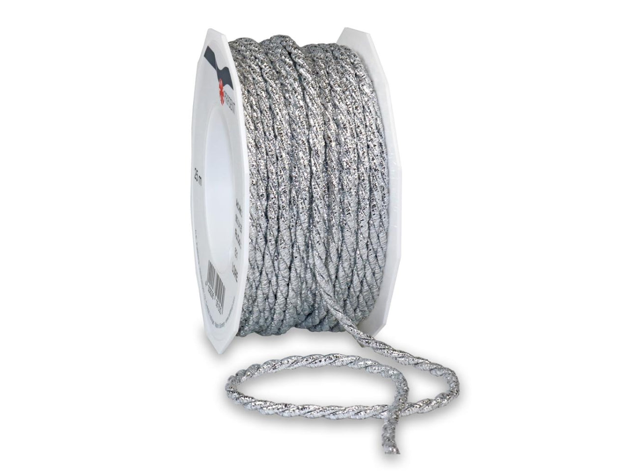 Nastro loire 0,4cmx25mt argento