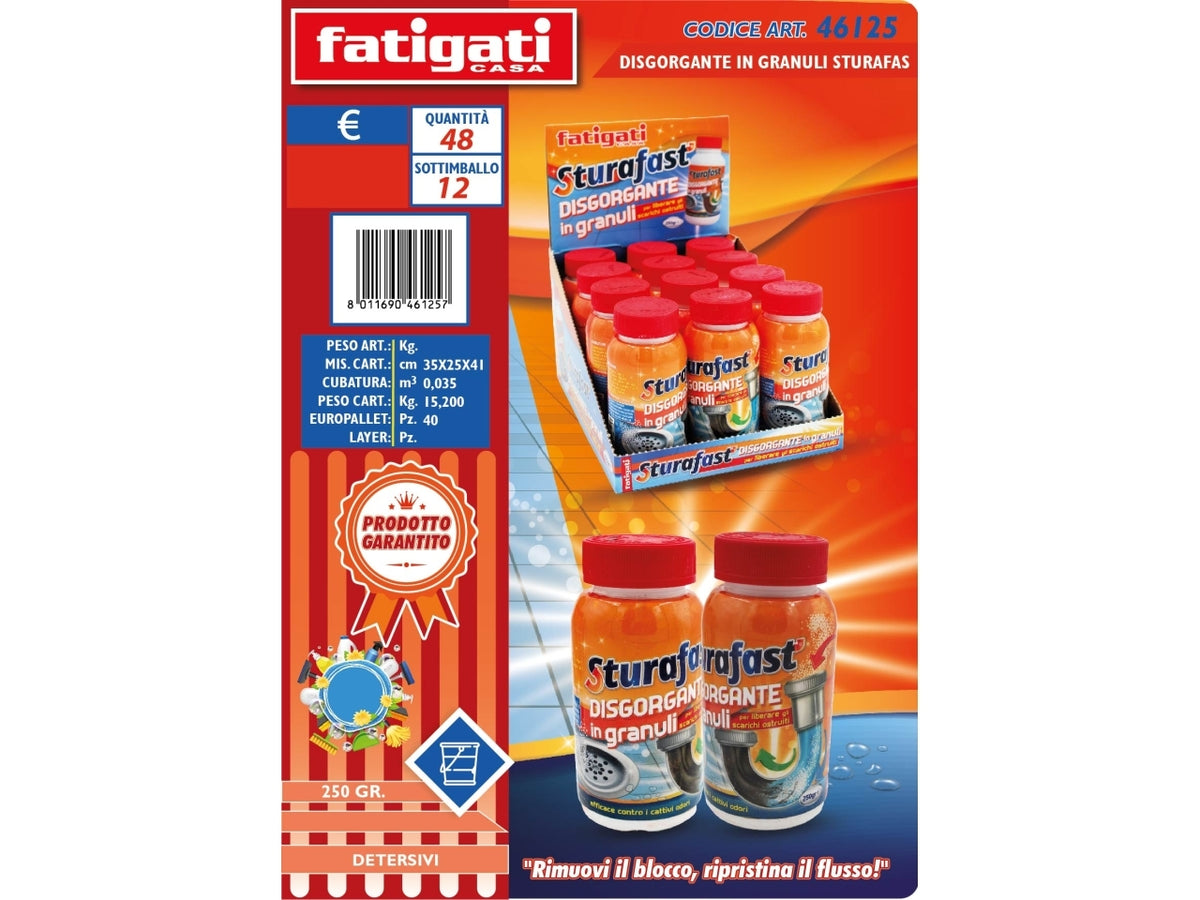 Disgorgante in granuli sturafast 25 $