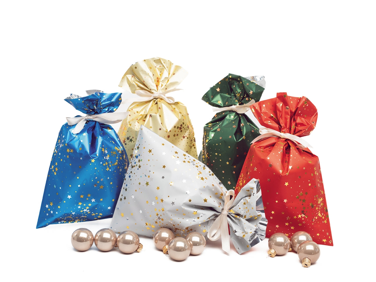 Buste little star 40x65cm in confezione da 50 pezzi colori assortiti