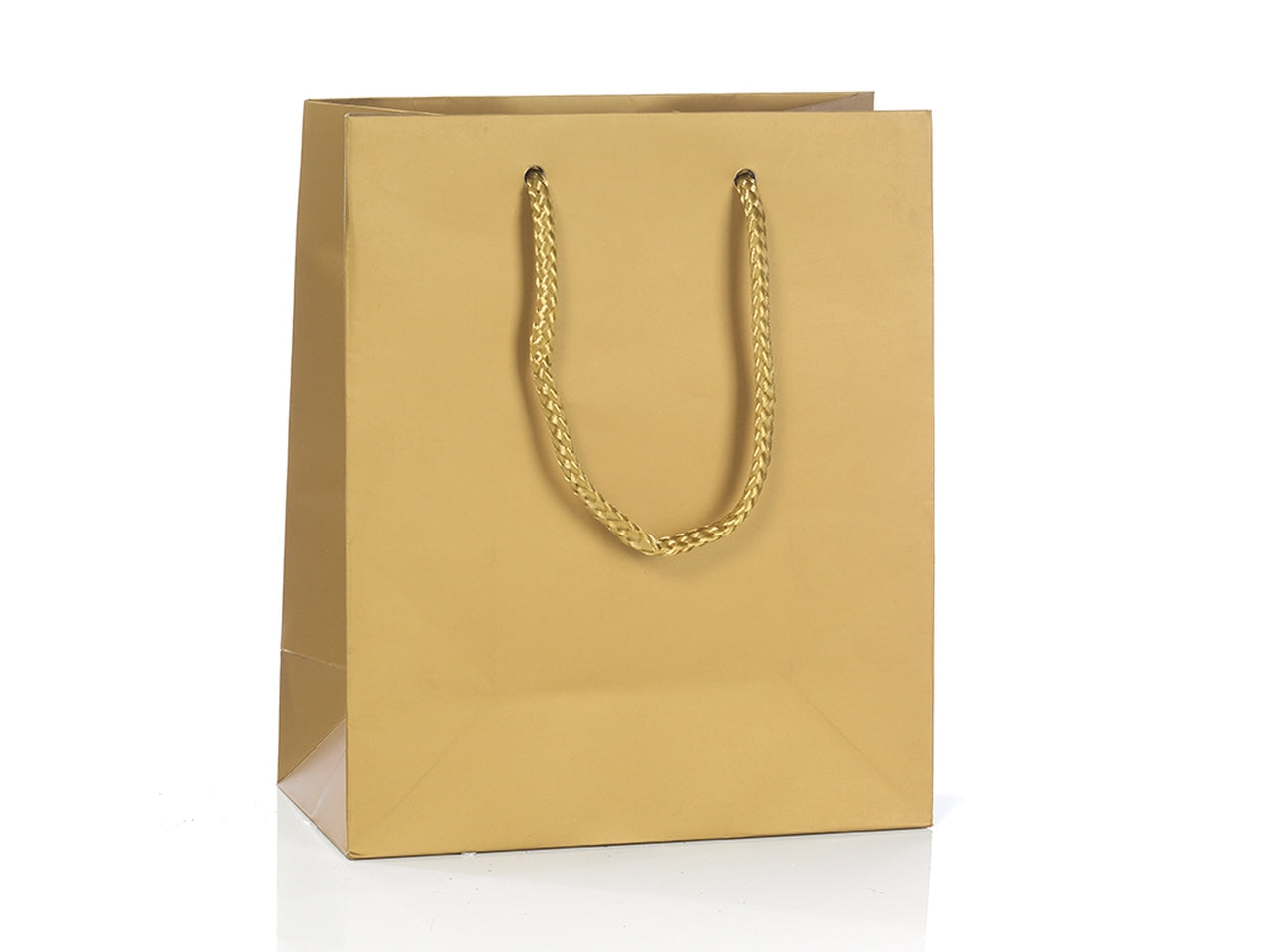 Shopper shopping in carta 157gr.f/p. 10x12+6,5cm oro