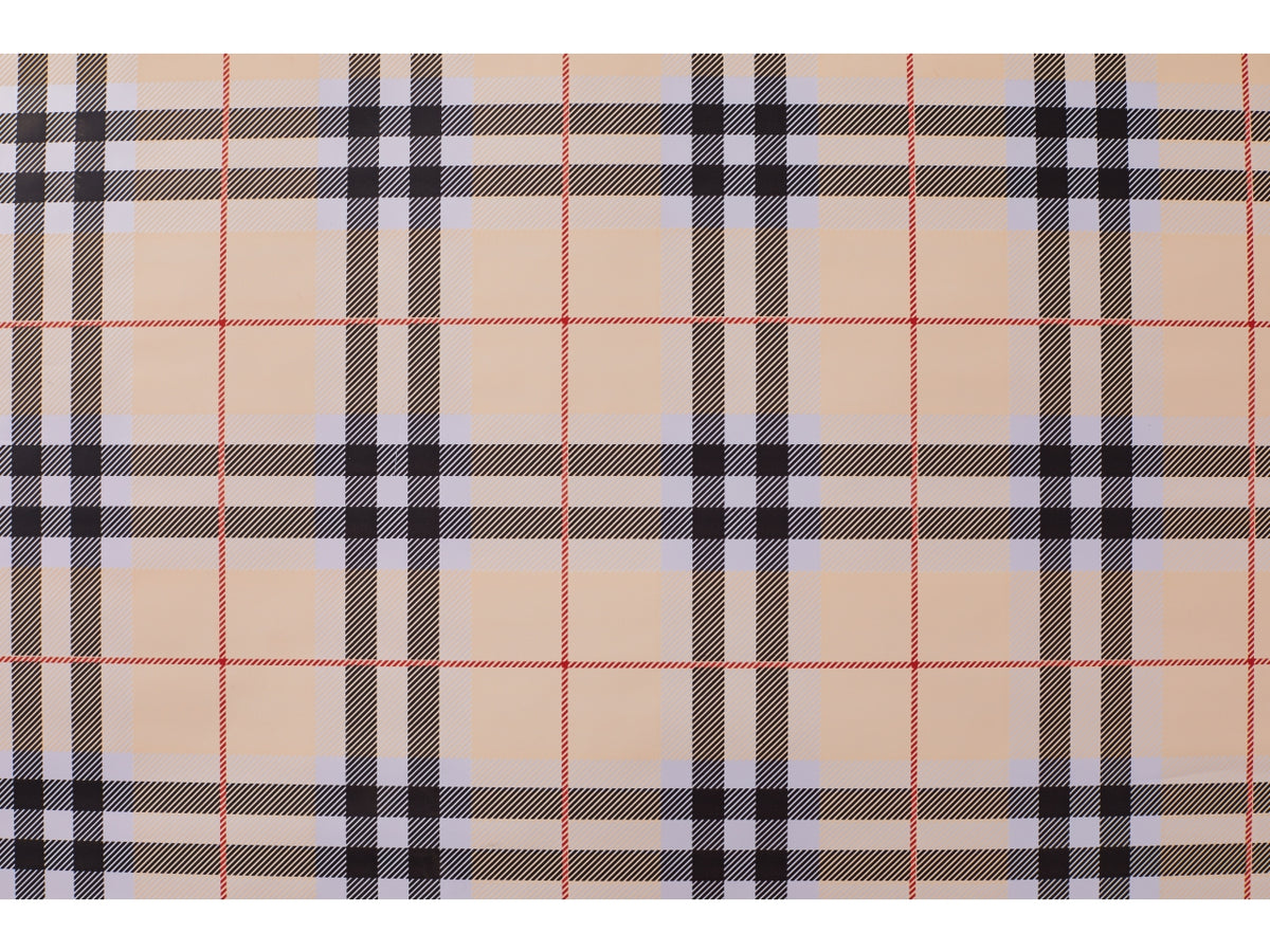 Buste perlate scozzese 40x60cm in confezione da 25 pezzi crema/rosso