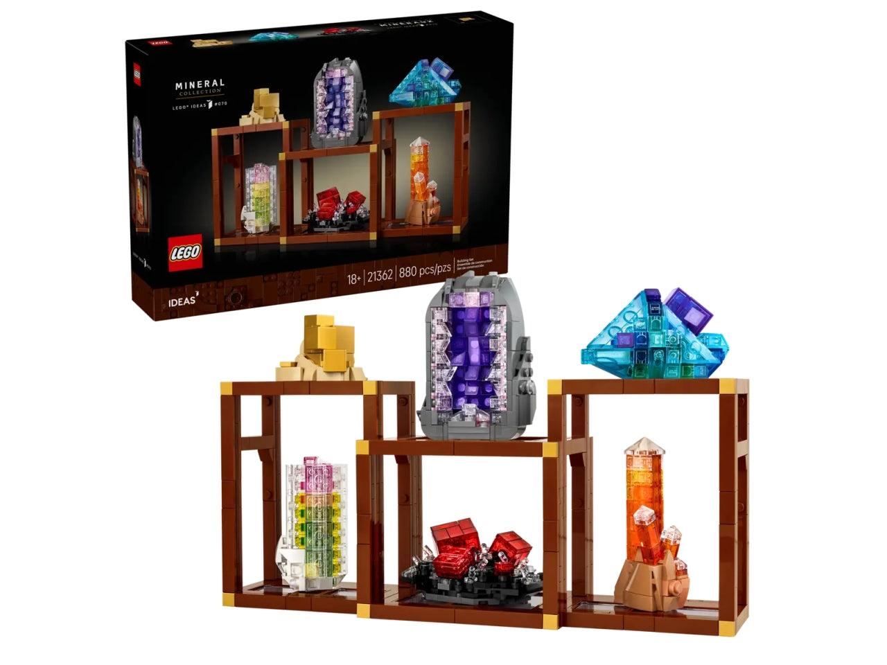 Lego ideas collezione di minerali