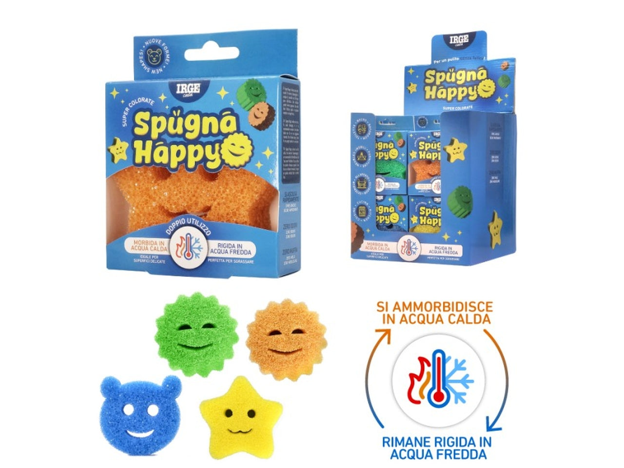 Spugna happy scrub 10x10x3cm