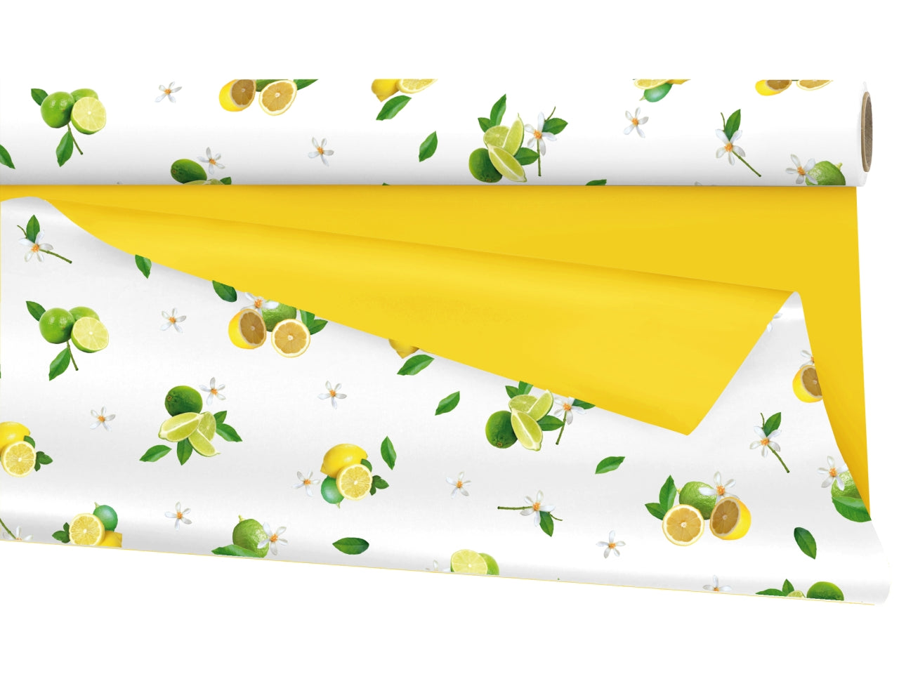 Bobina citrons in ppl dople face con limoni  1x25mt