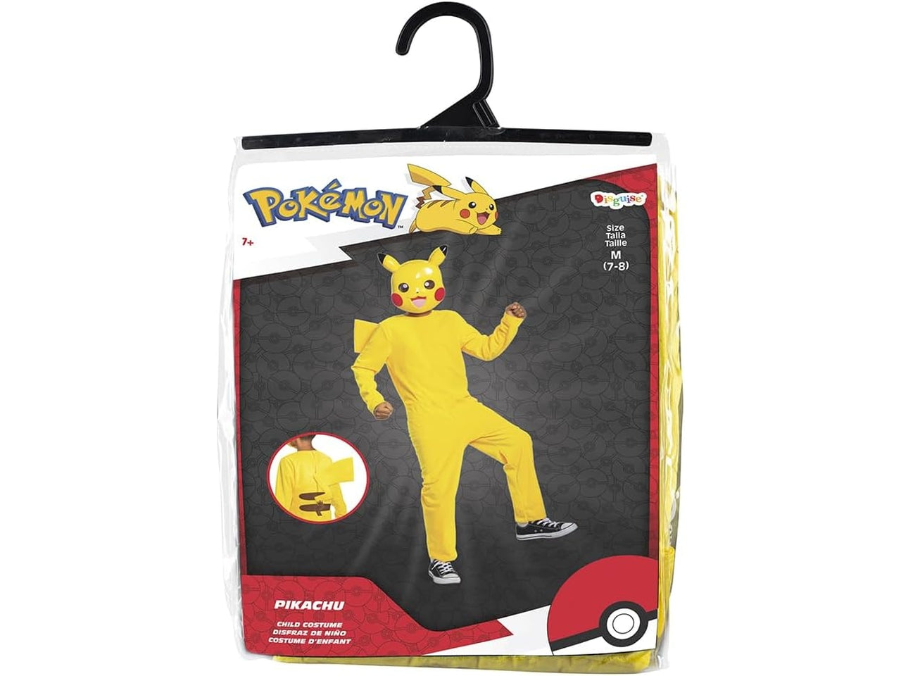 Costume Pikachu classic taglia S per bambini 4-6 anni
