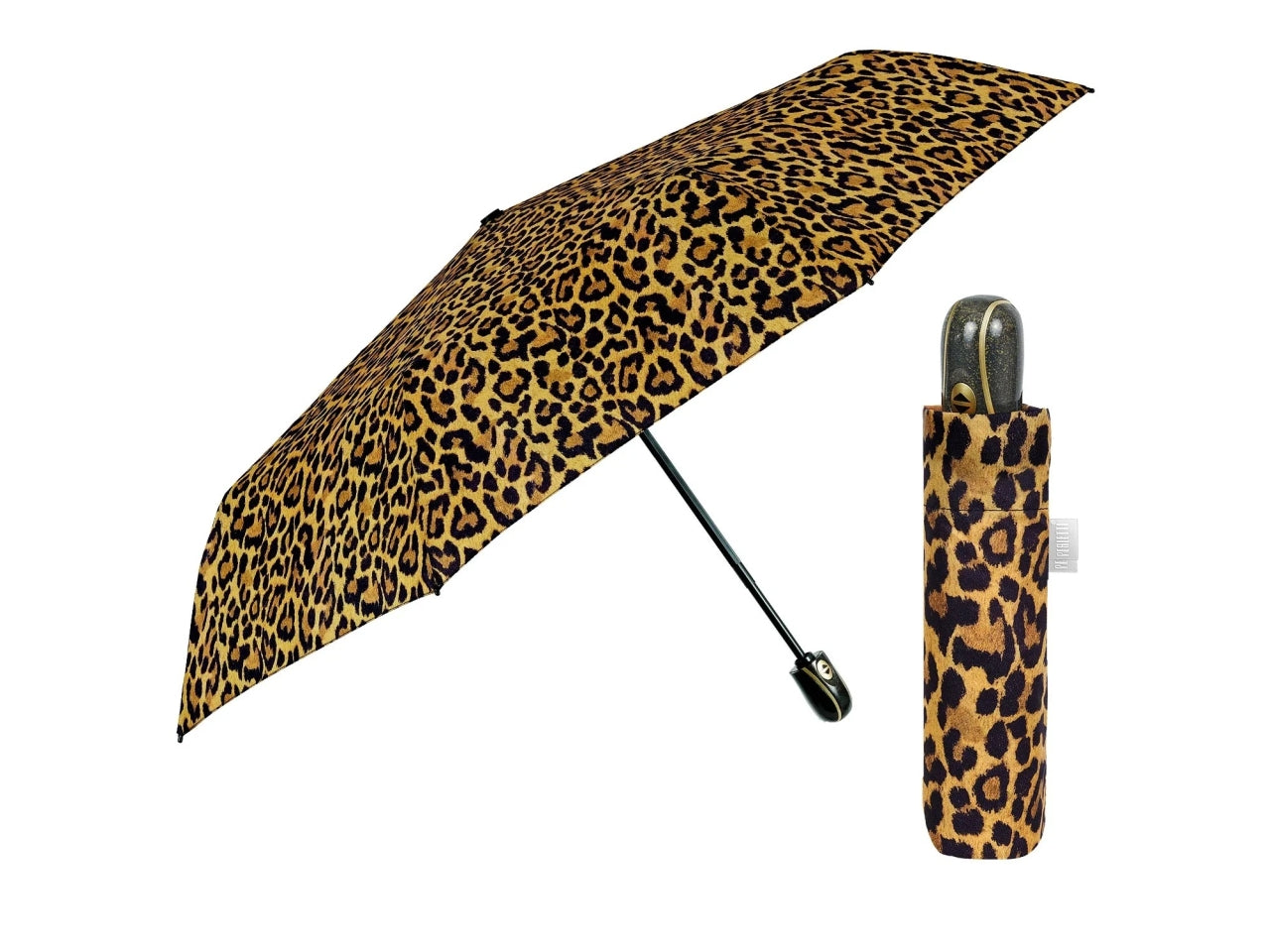 Ombrello donna mini54cm automatico leopardo