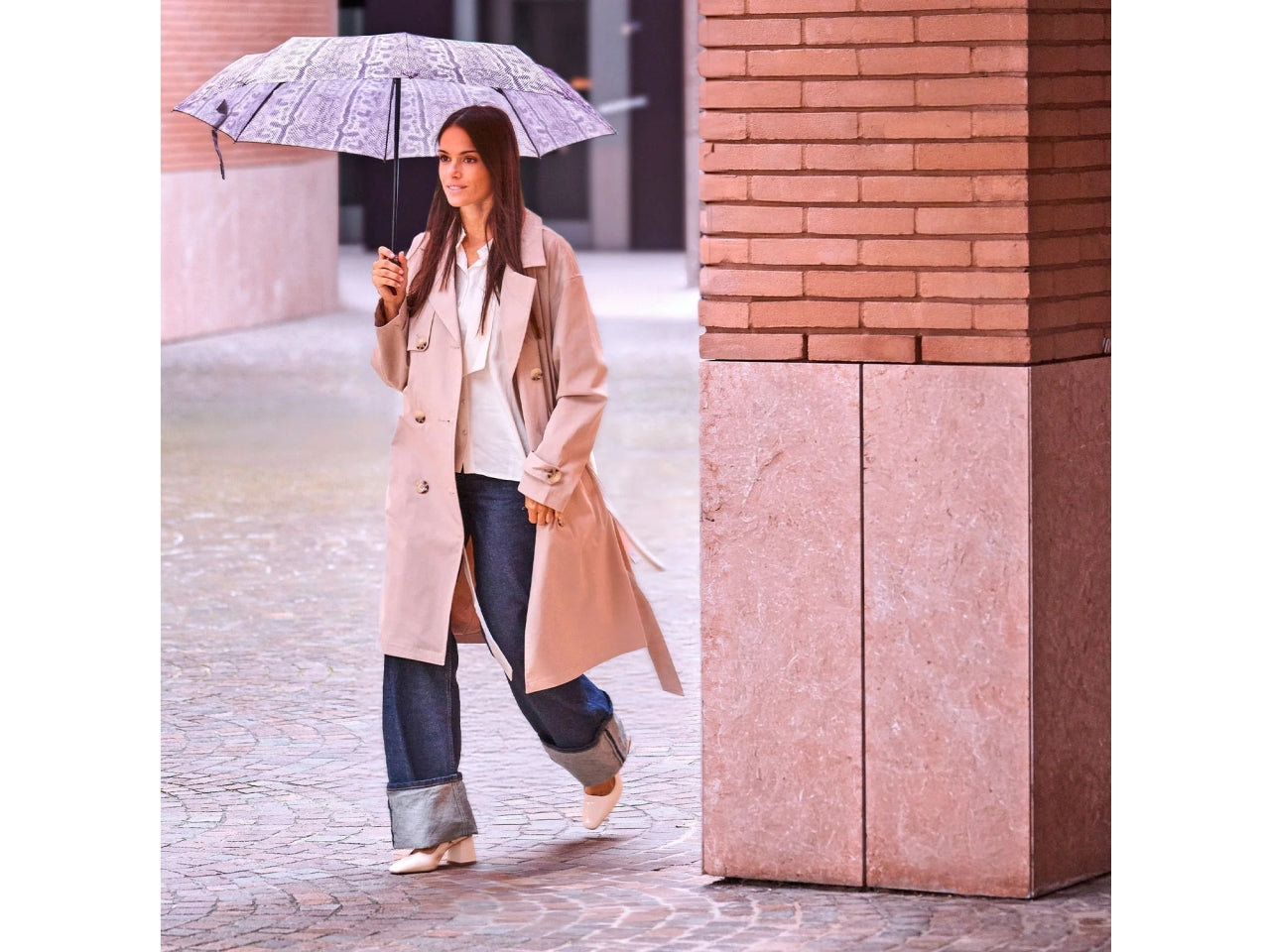 Ombrello donna mini 54cm light serpente technology