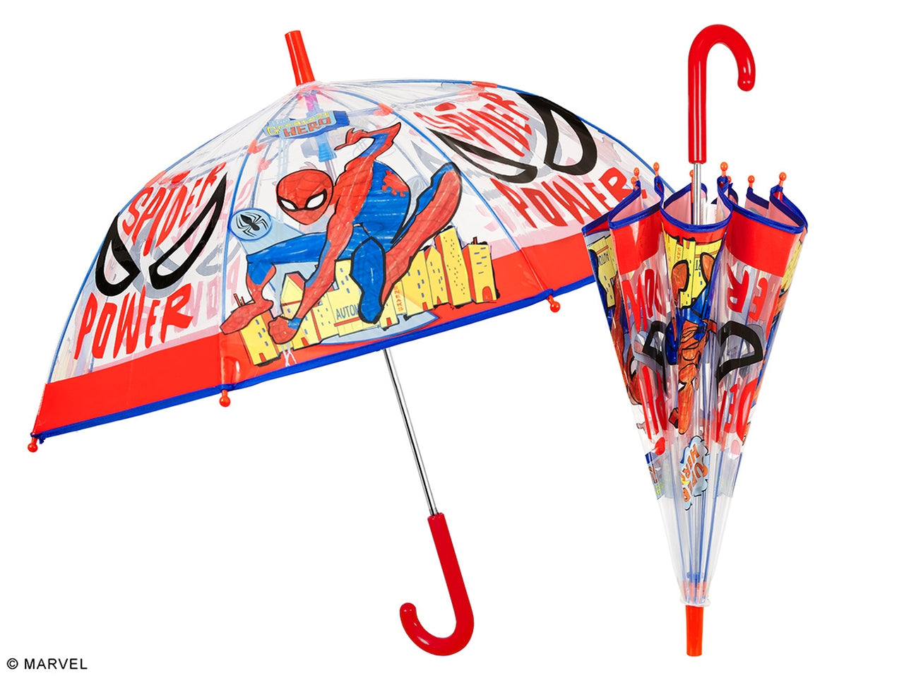 Ombrello  kids cupola manuale 45cm  Spiderman