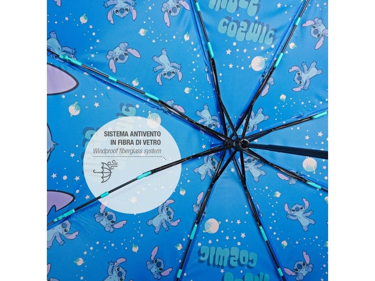 Ombrello  kids mini 50cm manuale antivento Stitch