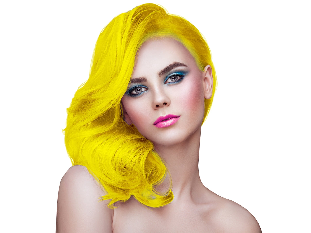 Colore per capelli spray giallo 125ml