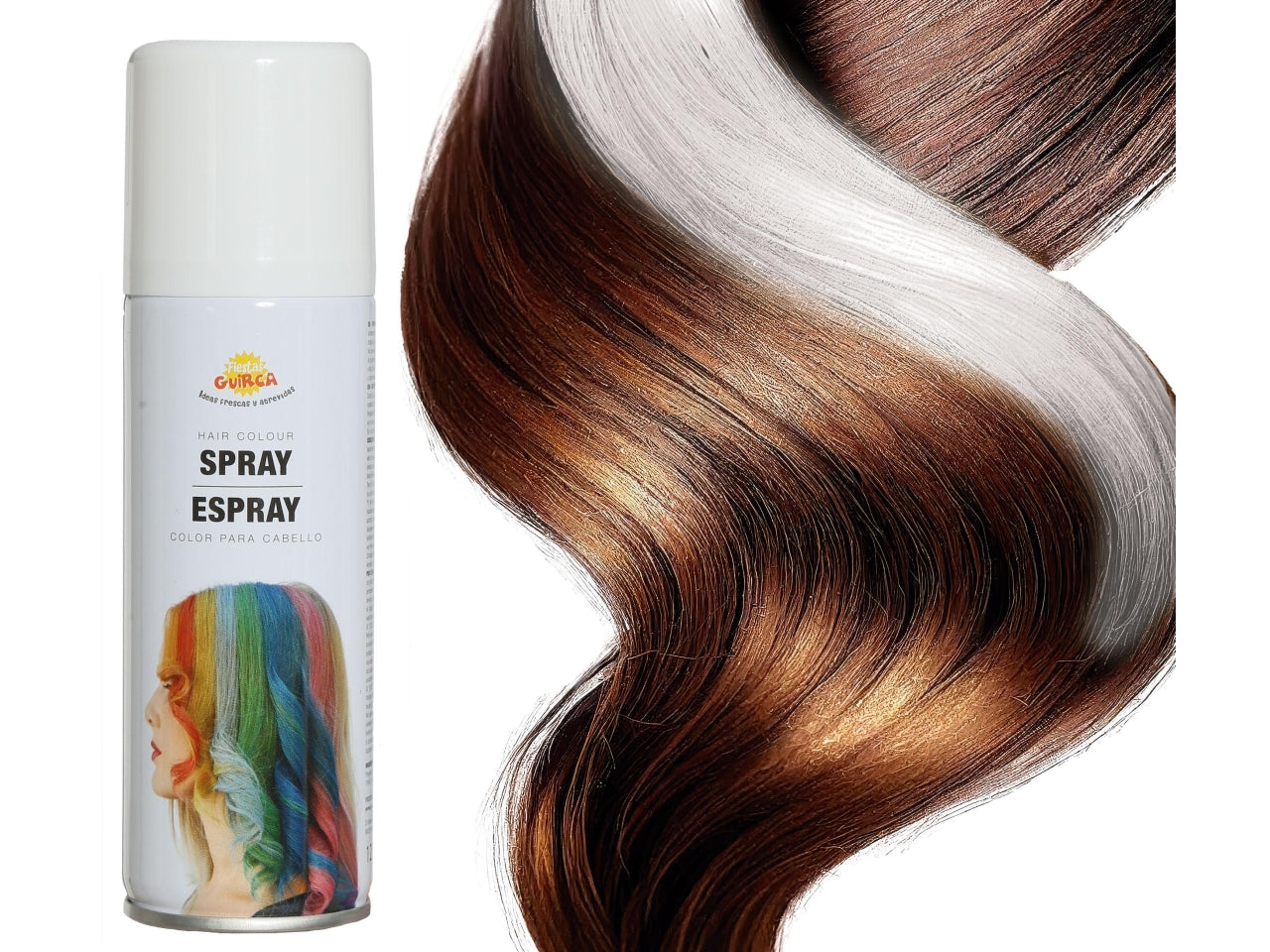 Colore per capelli spray bianco 125ml