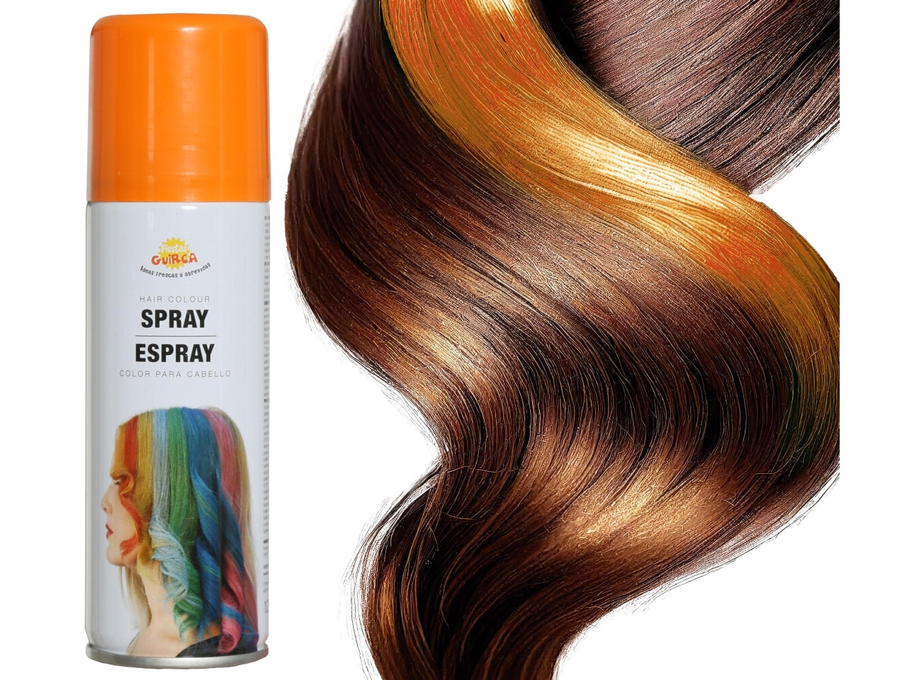 Colore per capelli spray arancio 125ml