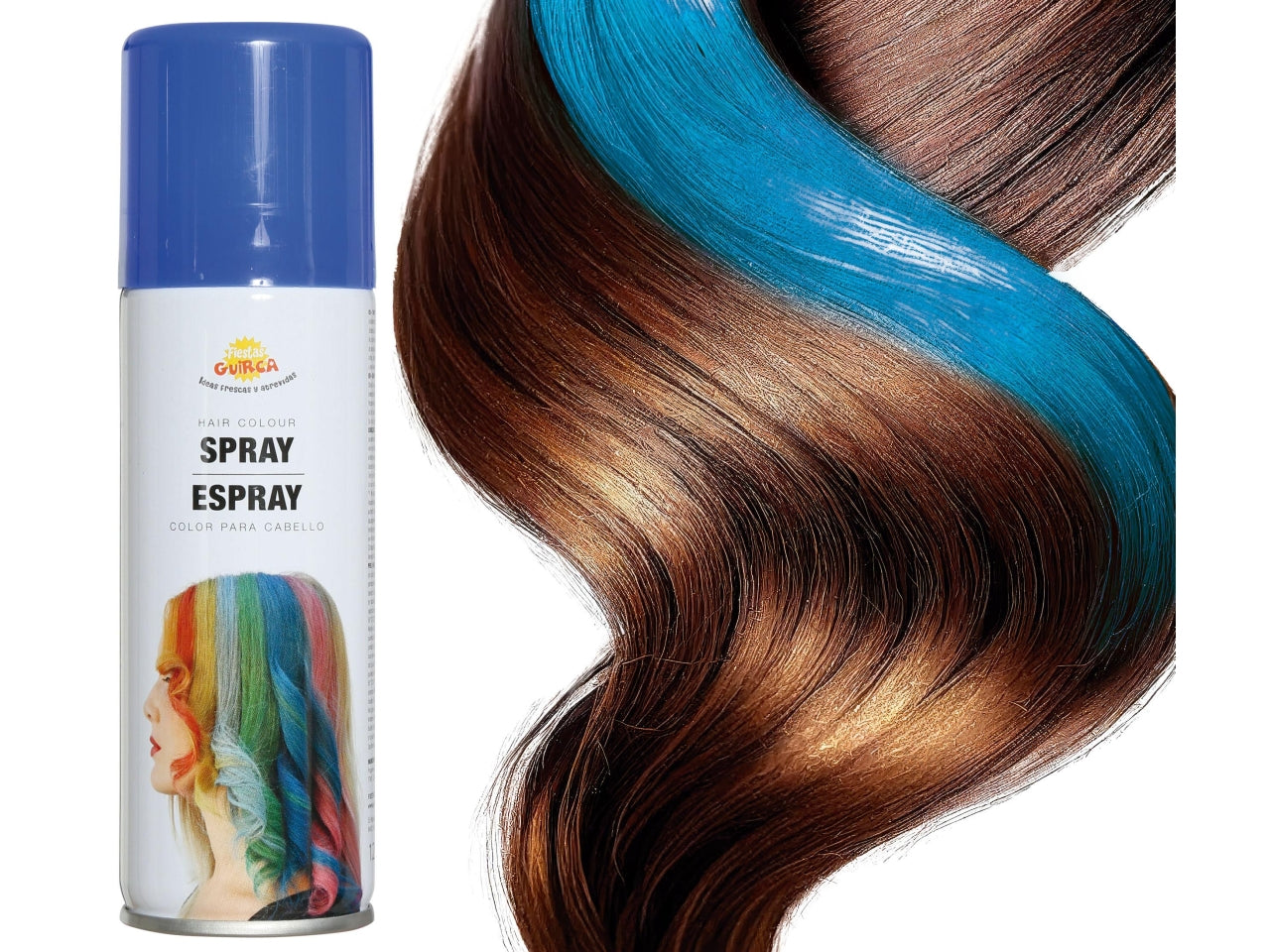 Colore per capelli spray azzurro 125ml