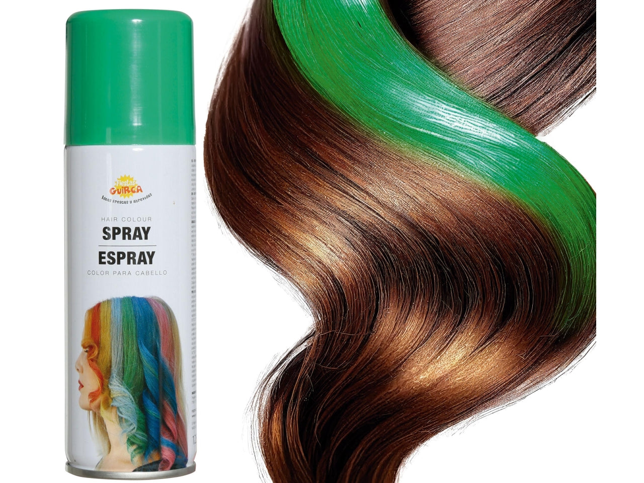 Colore per capelli spray verde 125ml