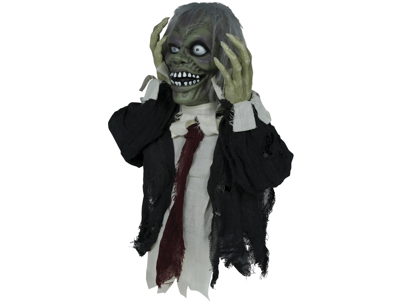 Zombie busto 55cm con luce suono e movimento
