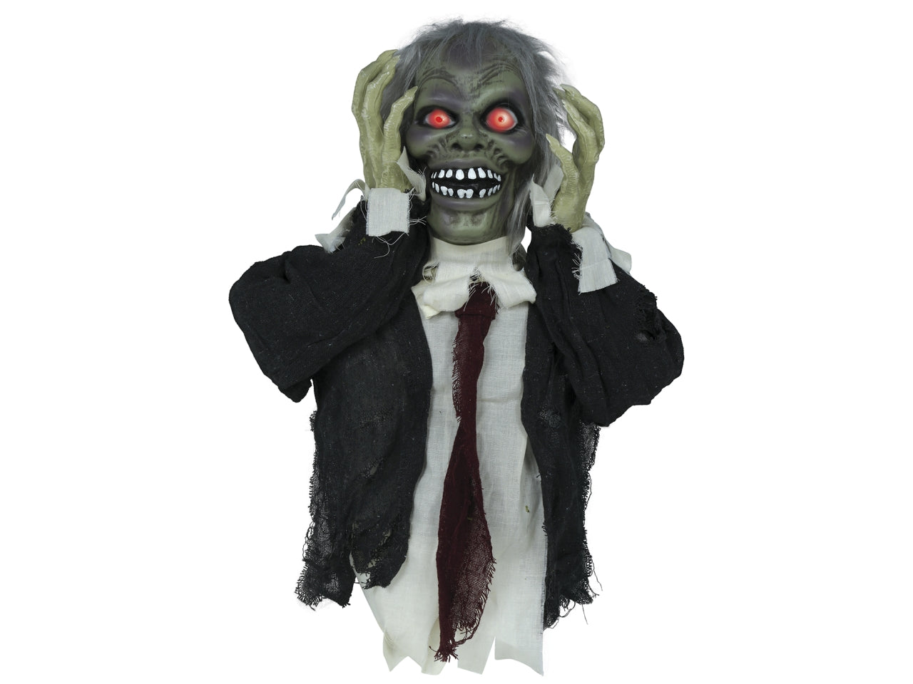 Zombie busto 55cm con luce suono e movimento