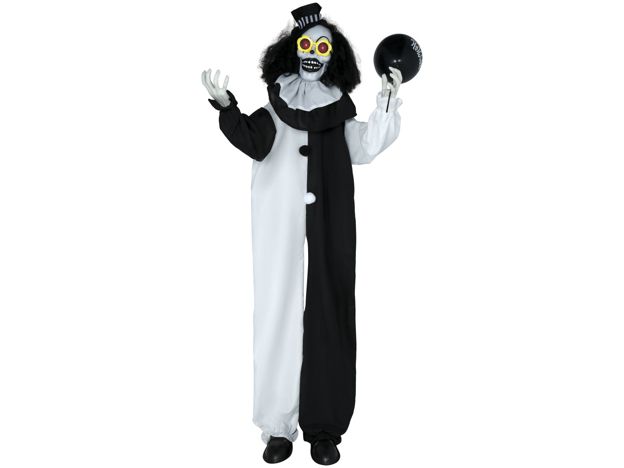 Scheletro clown 170cm con luce suono movimento