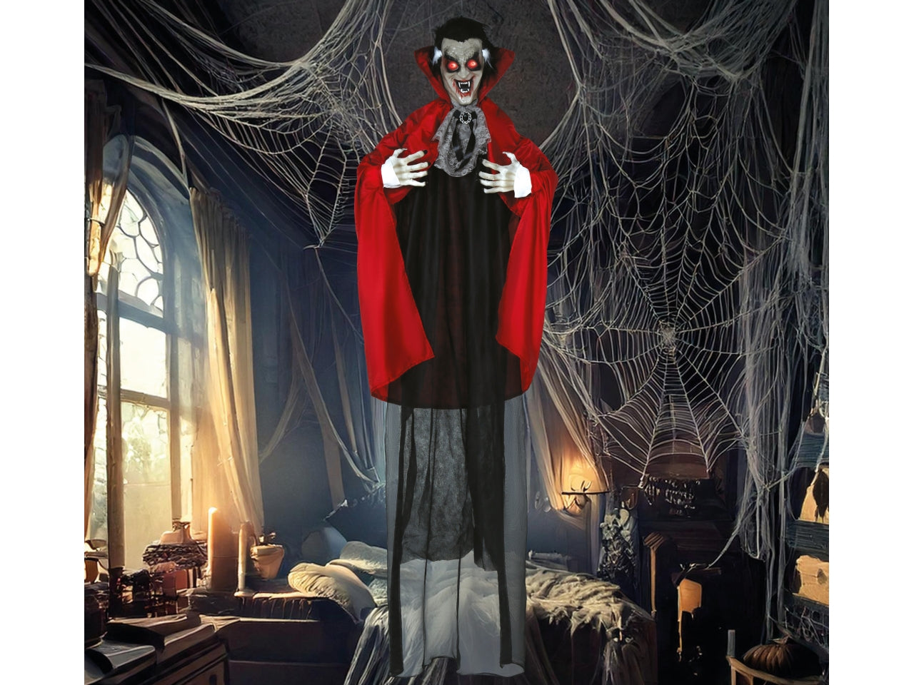 Vampiro180cm da appendere con luce suono e movimento