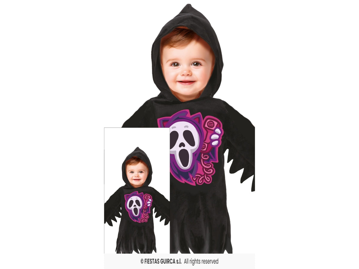 Costume baby fantasma nero 12/18 mesi
