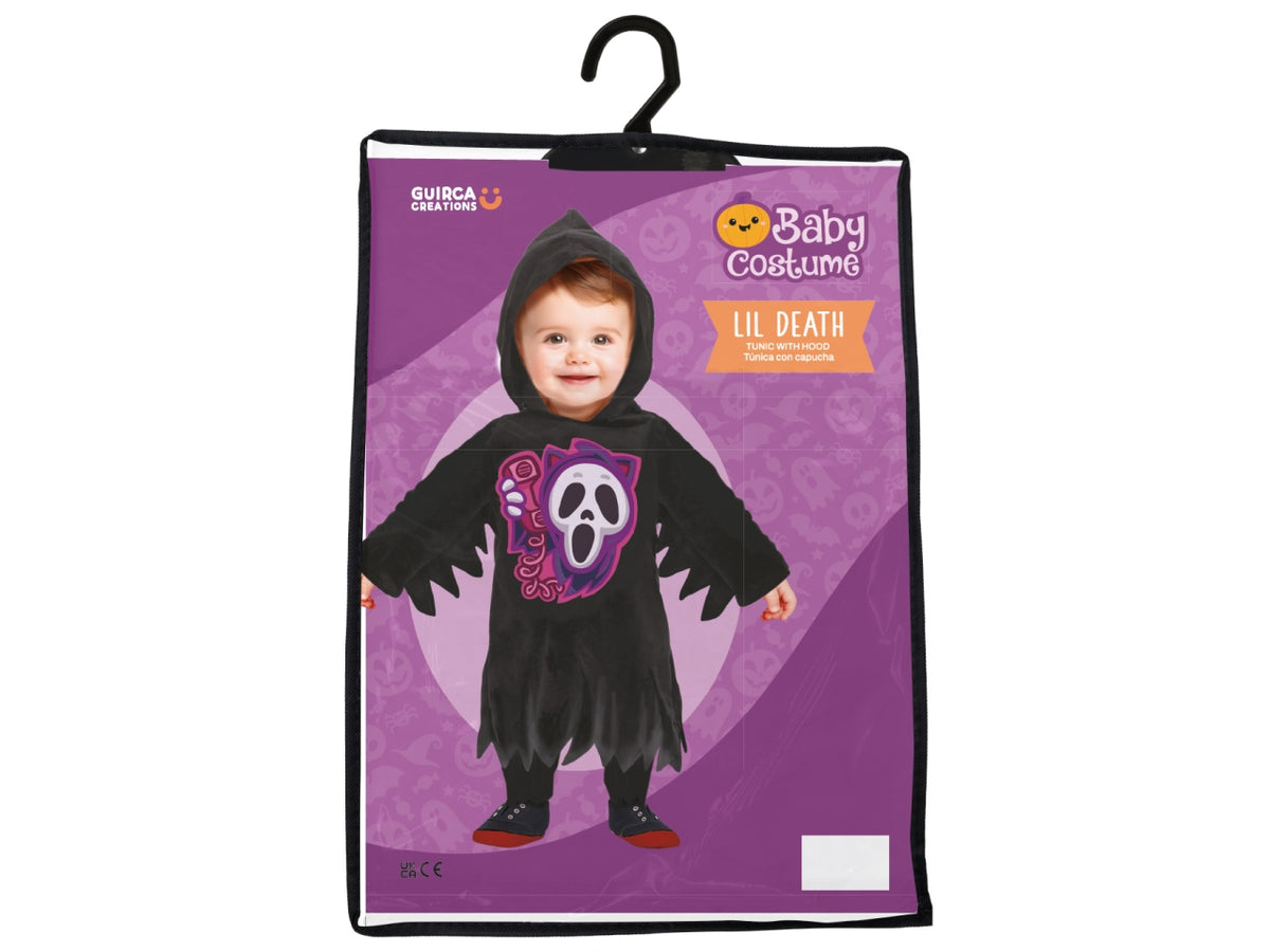 Costume baby fantasma nero 12/18 mesi