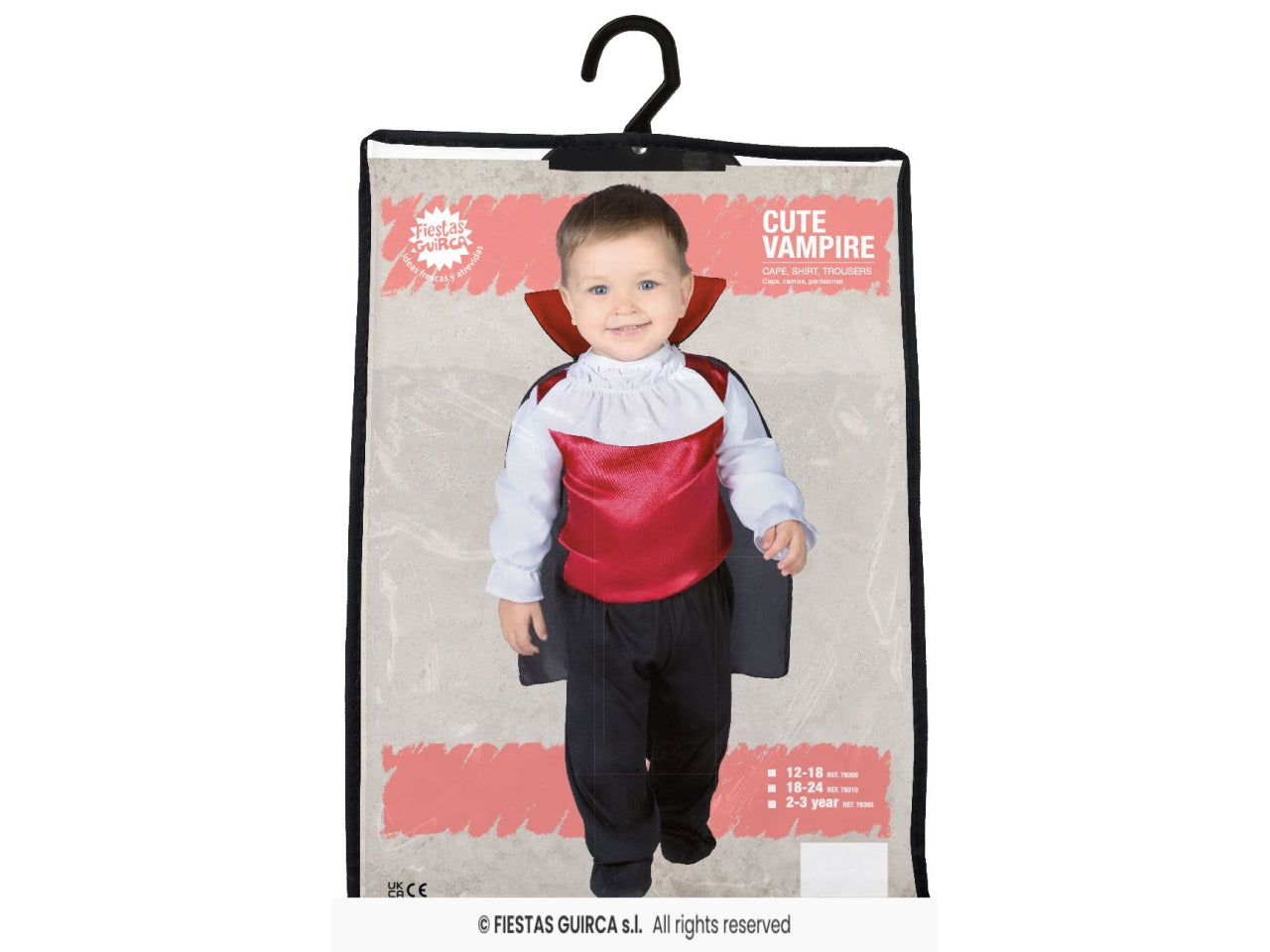 Costume baby dracula 12/18 mesi