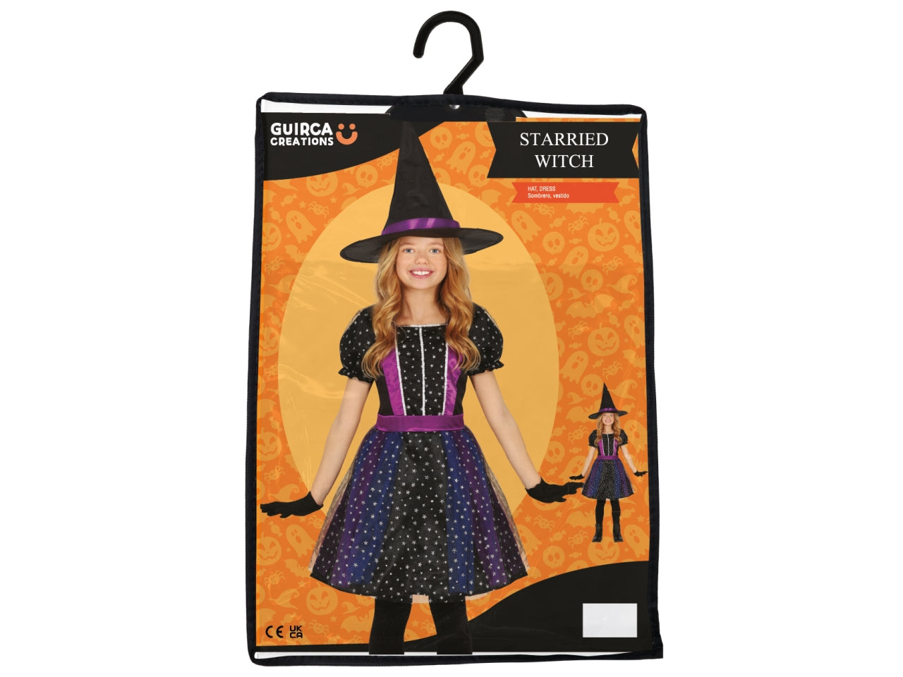 Costume streghetta nera 3/4 anni