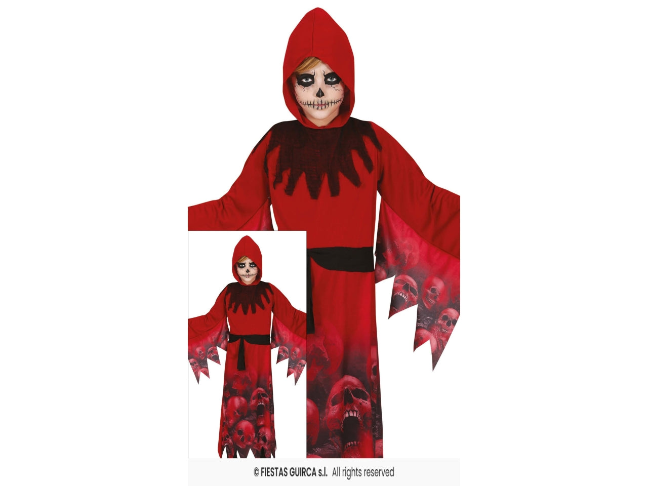 Costume red reaper 7/9 anni