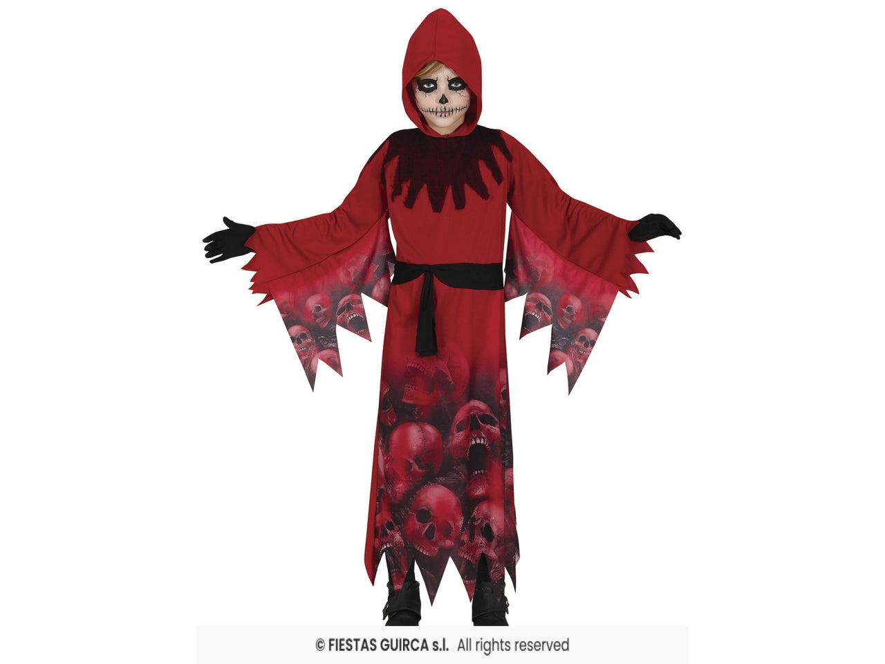 Costume red reaper 10/12 anni
