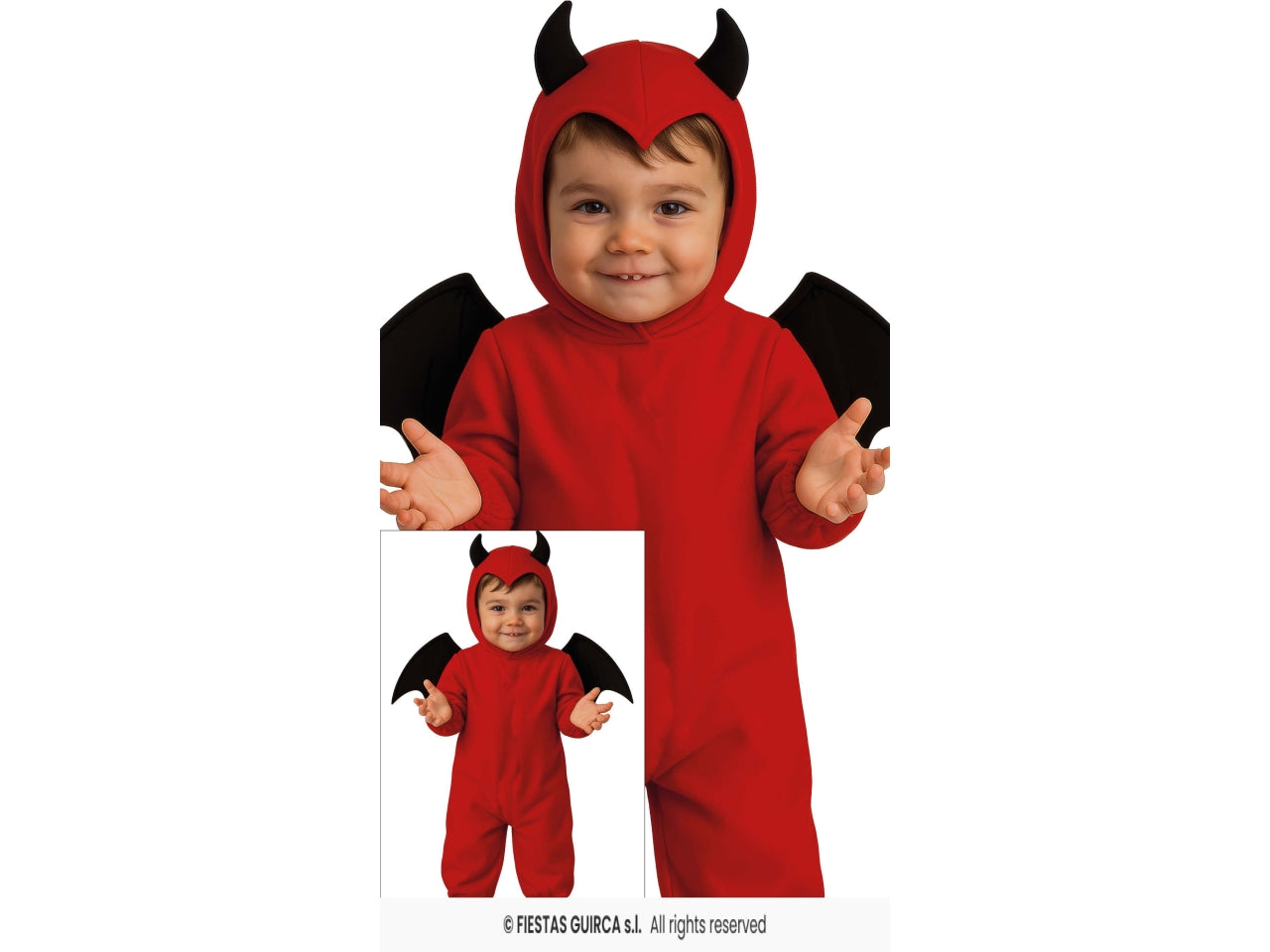 Costume baby diavoletto 2/3anni