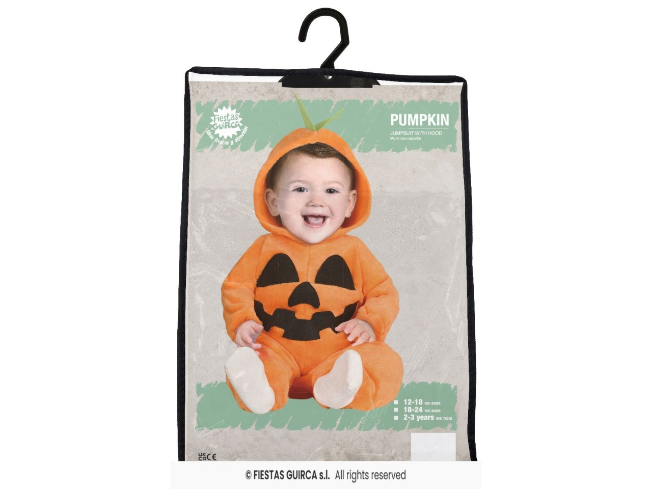 Costume baby zucca 2/3 anni