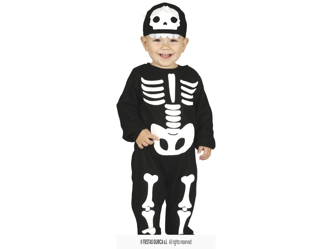 Costume scheletro 2/3anni