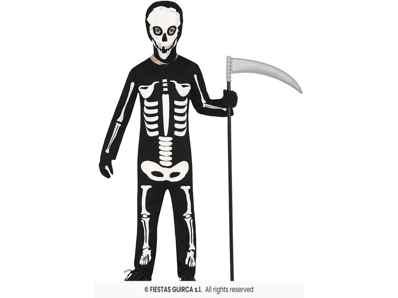 Costume scheletro 3/4anni