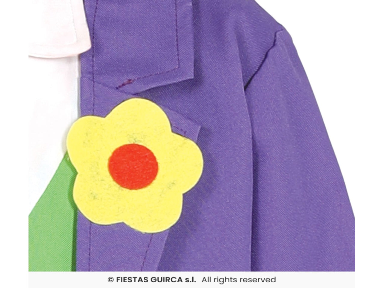 Costume buffone pazzo 3/4 anni