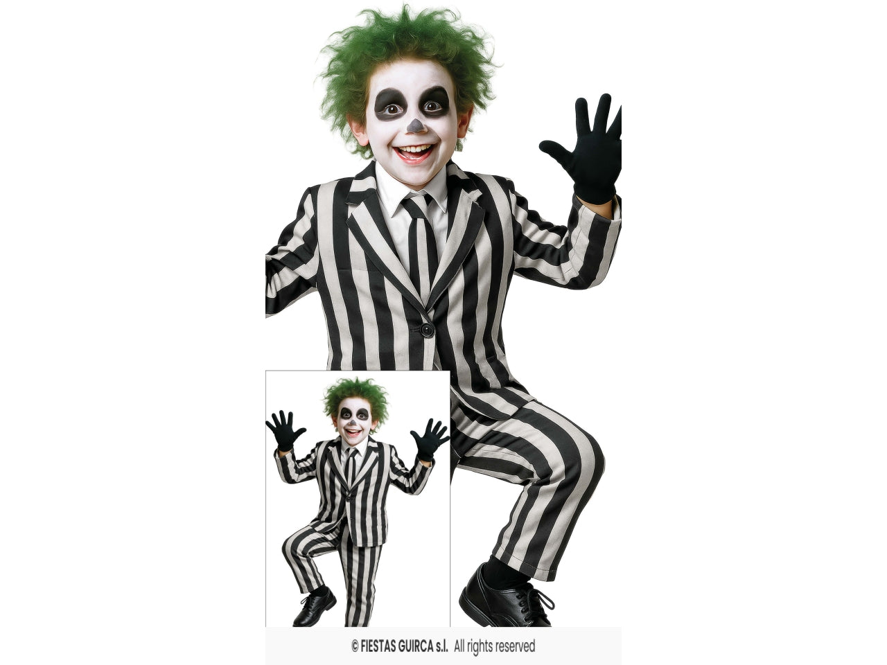 Costume ghost skeleton suit 10/12 anni